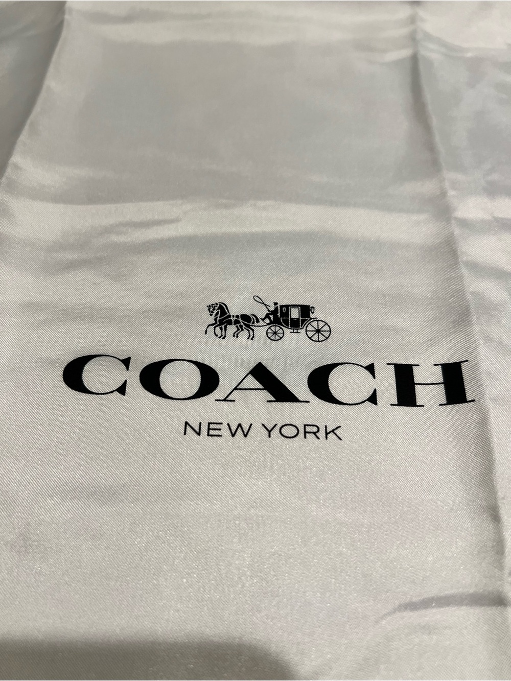 COACH Two White Drawstring Dust Bags - Large + Small - Picture 3 of 4